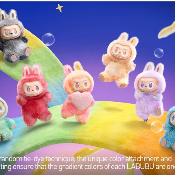 Authentic Pop Mart Monsters Big Into Energy Labubu Plush Pendant Serenity SEALED - Picture 8 of 11